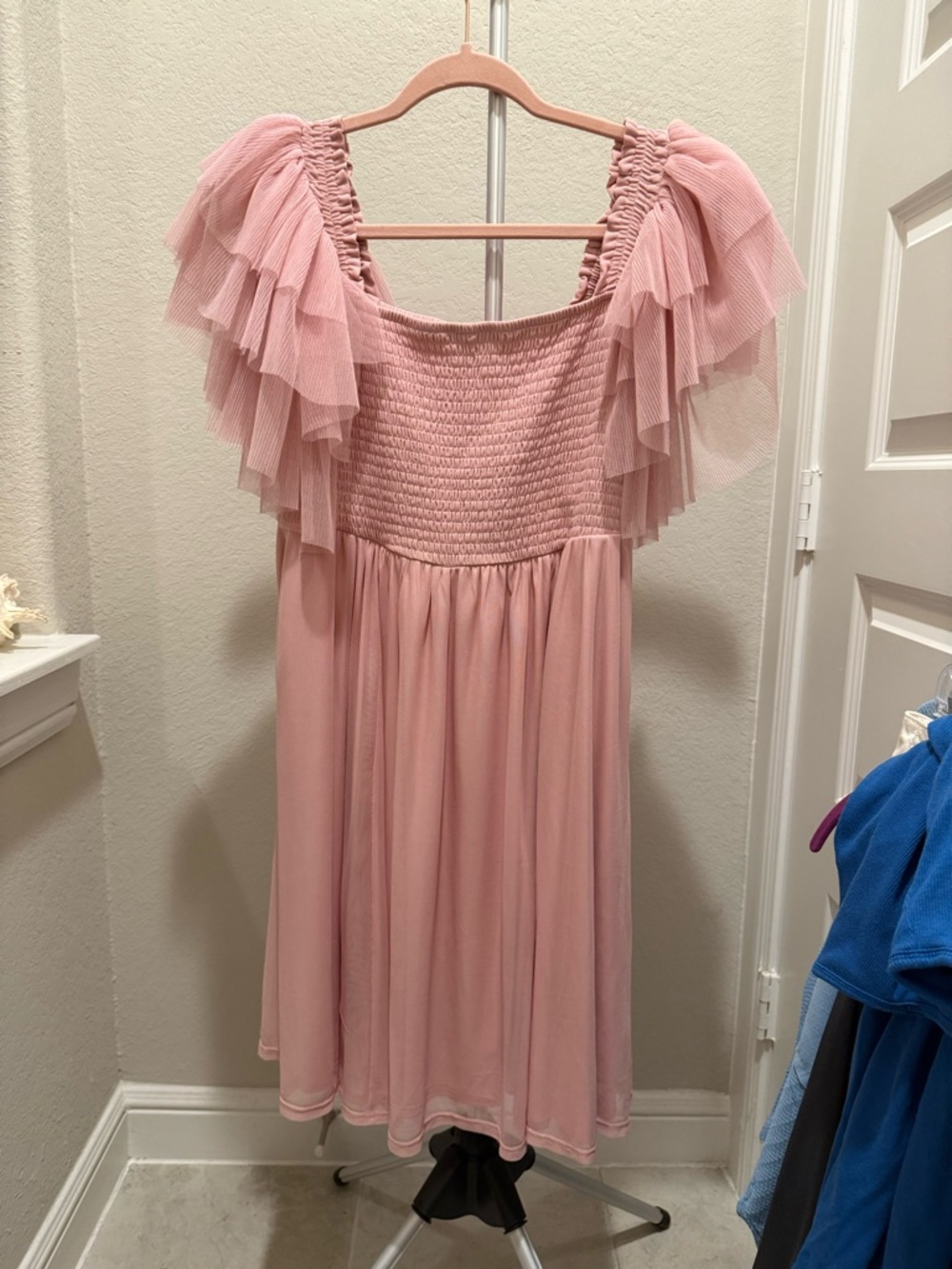 torrid Dusty Pink Ruffled Tulle Dress
